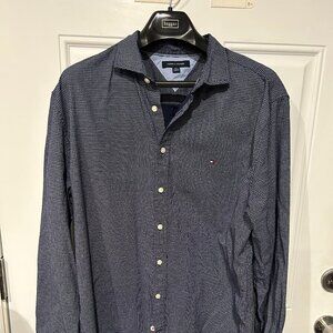 Tommy Hilfiger Long Sleeve Button Down Dress Shirt - 2XL